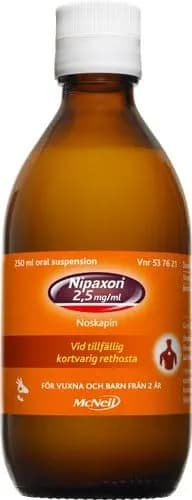 Nipaxon oral suspension 2,5 mg/ml 250 ml