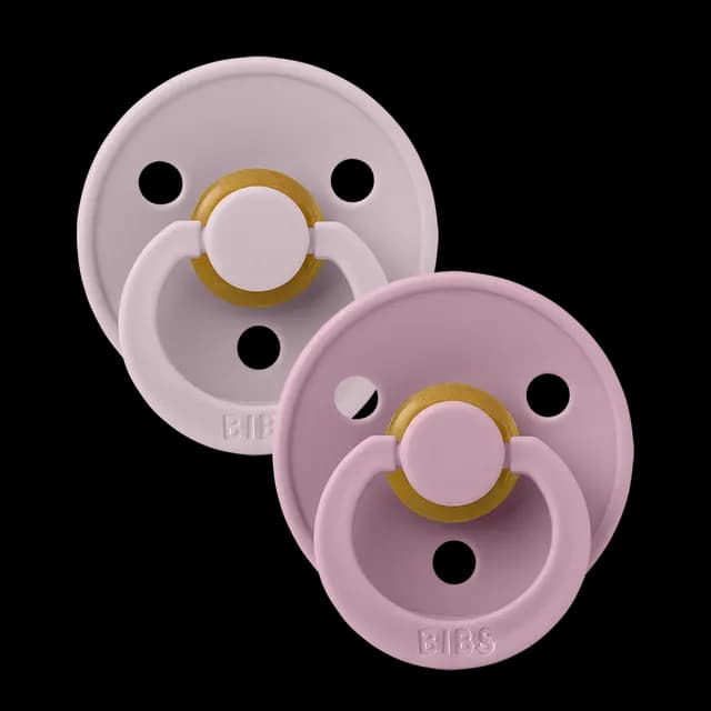 BIBS Colour Dusky Lilac/Heather Strl 1 (0-6 månader) 2-pack