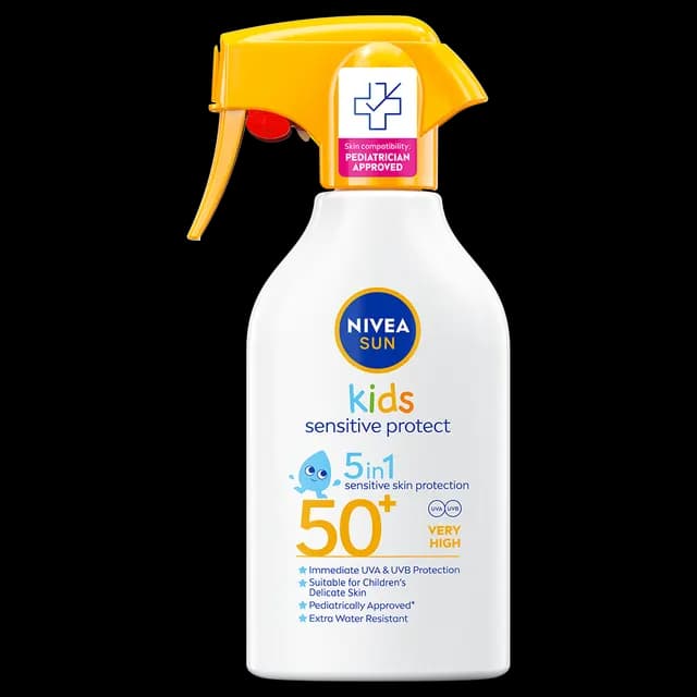 NIVEA SUN Solskydd Kids Sensitive Protect Trigger Spray SPF50+ 250 ml