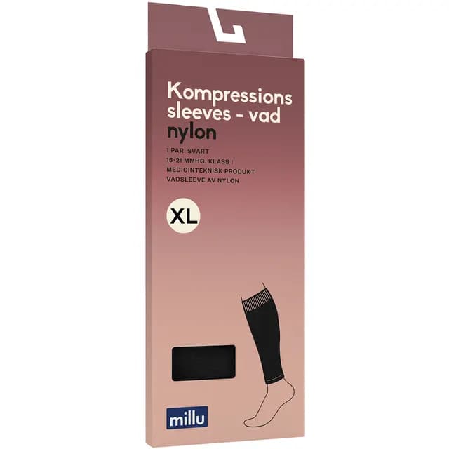Millu Kompressionssleeves Vad Nylon XL 1 par