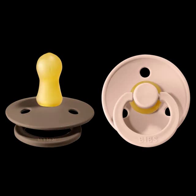 BIBS Colour Latex Size 1 Dark Oak/Blush 2-pack
