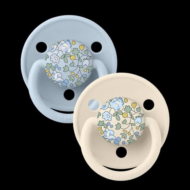BIBS x Liberty De Lux Silicone Onesize Eloise Baby Blue Mix 2-pack