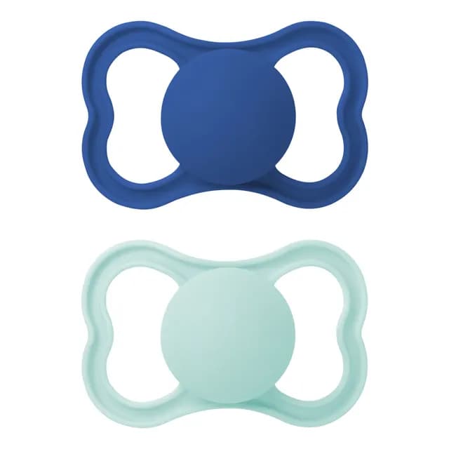MAM Air Silicone Blue 6-16m 2-pack