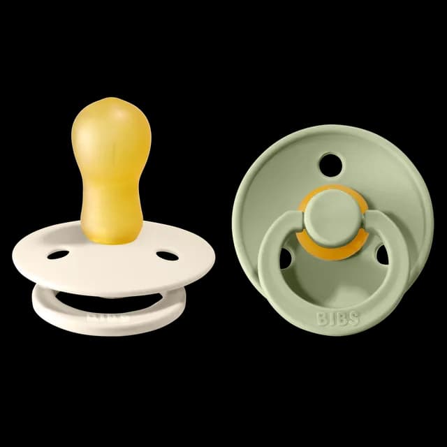 BIBS Colour Latex Size 3 Ivory/Sage 2-pack