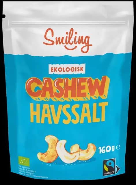 Smiling Cashew Havssalt Eko 160 g