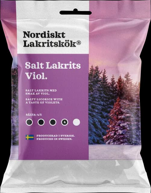 Nordiskt Lakritskök Salt Viol 120 g