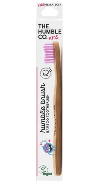 Humble Bambu Tandborste Barn Lila