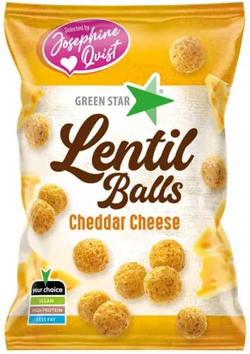 Green Star Lentil Balls Cheddar Cheese 100 g