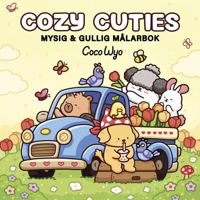 Målarbok Cozy Cuties