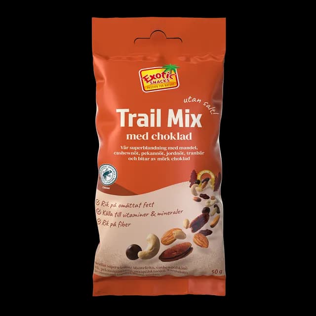 Exotic Snacks Grab N Go Trailmix Choklad 50 g