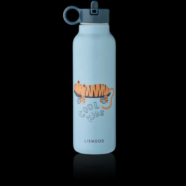 LIEWOOD Falk Vattenflaska Tiger/Beach Blue 500 ml