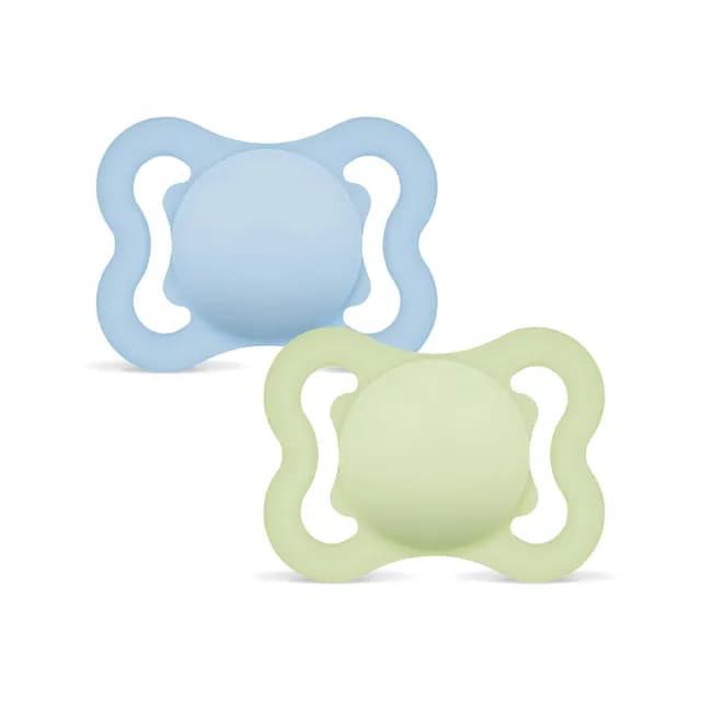 MAM Air Silicone 0-6 mån Blue 2-pack