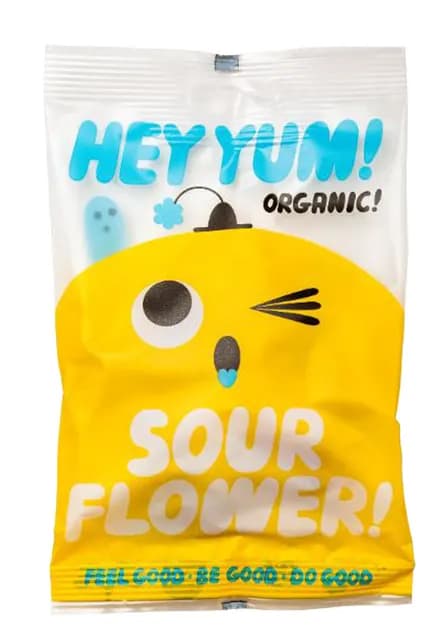 Hey Yum Sour Flower Godispåse 100 g