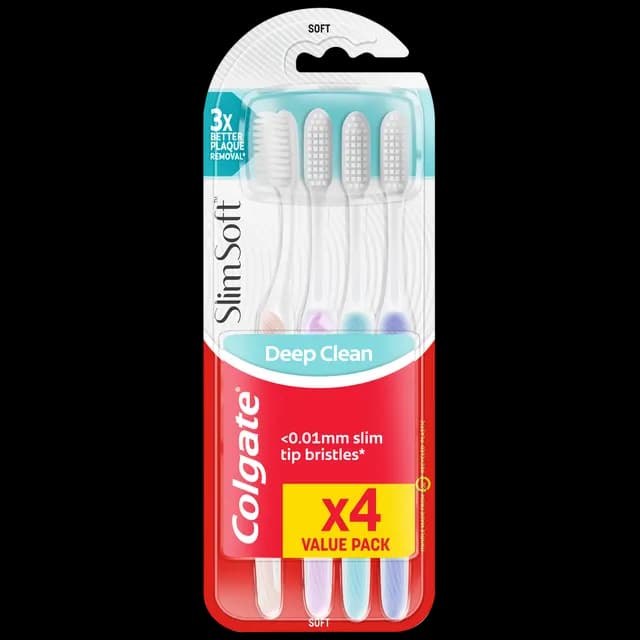 Colgate Slim Soft tandborste 4 st