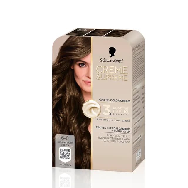 Schwarzkopf Creme Supreme 6-0 Natural Light Brown