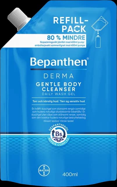 Bepanthen Derma Gentle Body Cleanser Daily Wash Gel Refill 400 ml