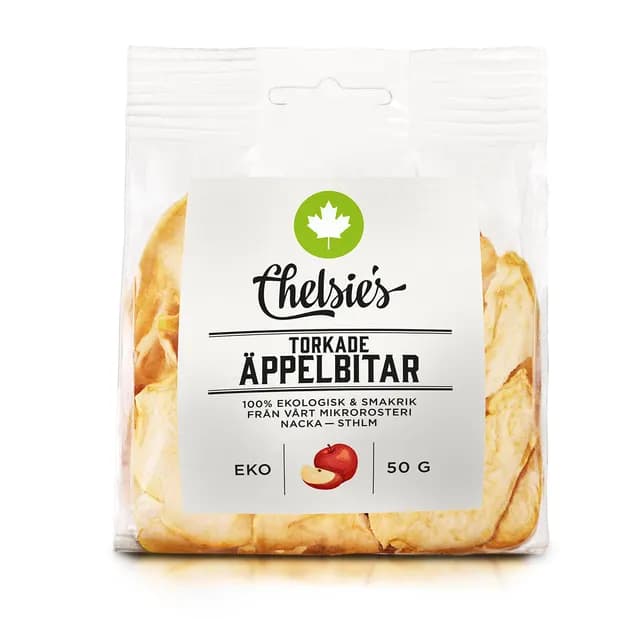 Chelsie's Torkade Äppelbitar 50 g