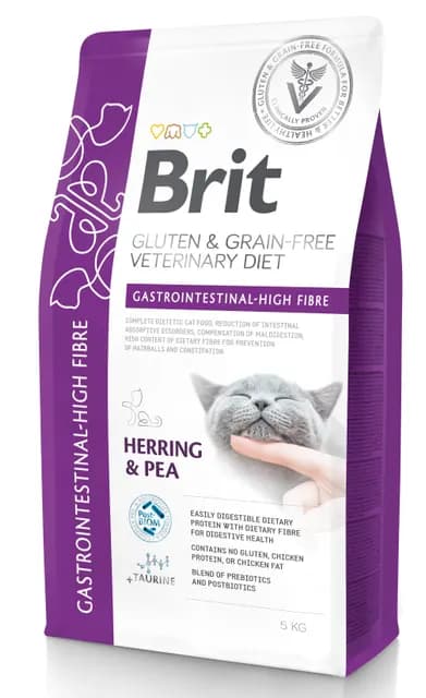 Brit Veterinary Diet Cat Gastrointestinal High Fibre Grain Free 5 kg