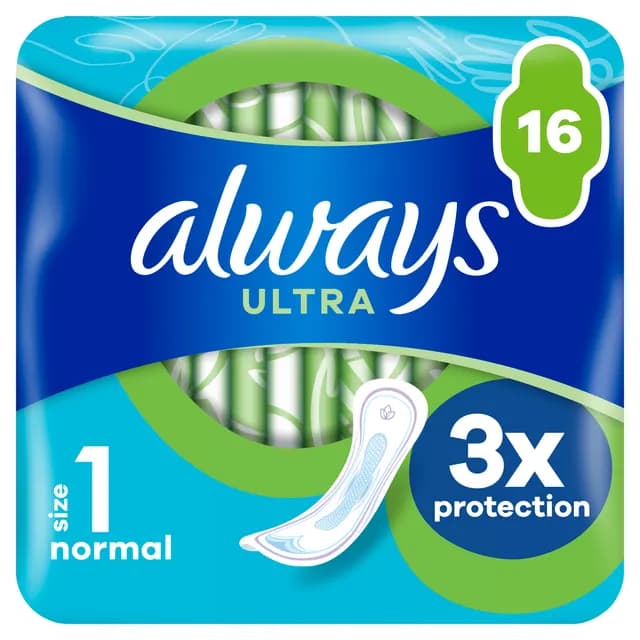 Always Ultra Sanitetsbindor Normal S1 16 st