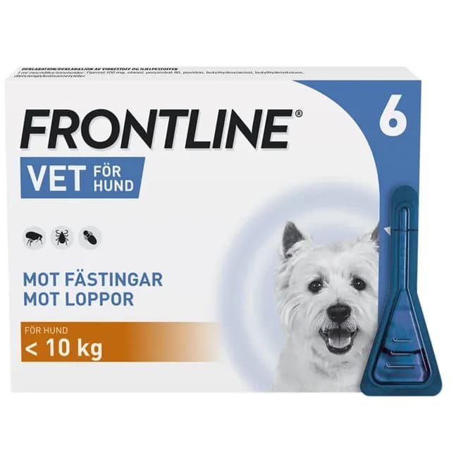 Frontline Vet 100 mg/ml Spot-on Hund S 6 x 0,67 ml