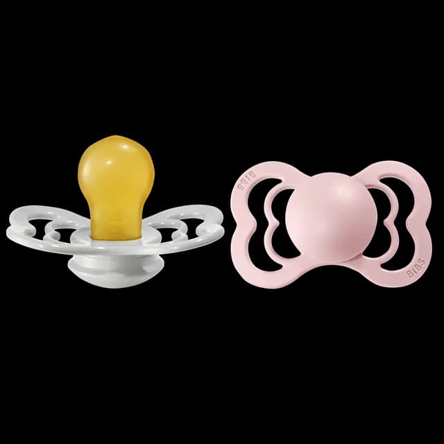BIBS Supreme Nappar Latex Haze/Blossom strl. 2 (6-18 månader) 2-pack