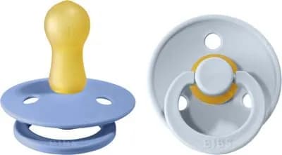 BIBS Colour Latex Size 2 Sky Blue/Baby Blue 2-pack