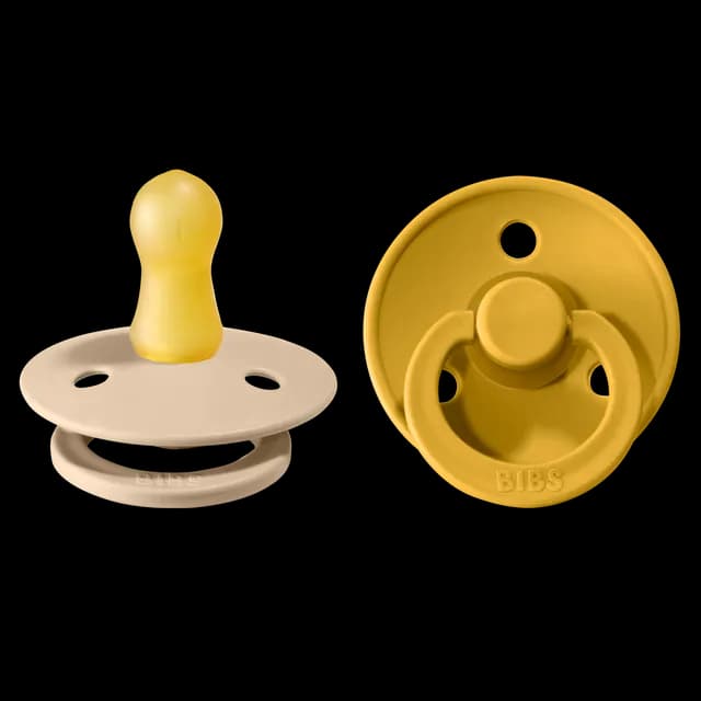 BIBS Colour Nappar Vanilla/Mustard strl. 1 (0-6 månader) 2-pack