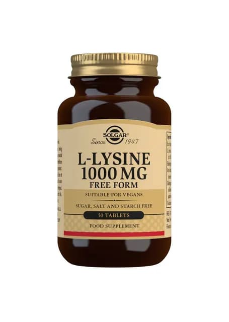 Solgar L-Lysine 1000 mg 50 tabletter