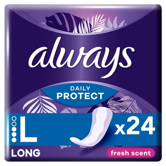 Always Daily Protect Long Trosskydd Med Fräsch Doft 24 st