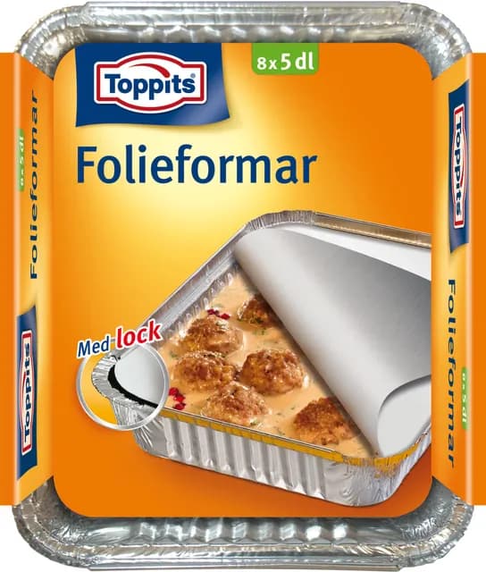 Toppits Folieformar Med Lock  5 dl