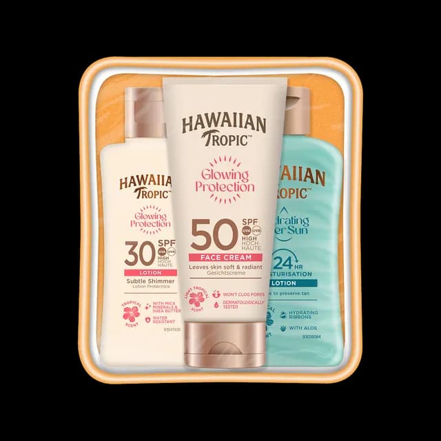 Hawaiian Tropic Amber Travel Kit Face+Aftersun+Lotion