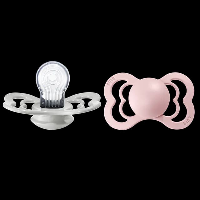 BIBS Supreme Silicone Size 2 Haze/Blossom 2-pack