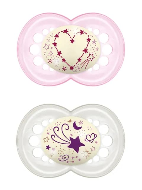 MAM Original Night Napp 16-36 månader Rosa 2-pack