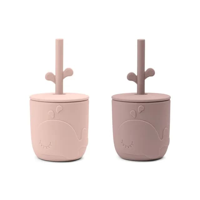 Done by Deer Peekaboo Sugrörsmugg Wally Powder 2-pack