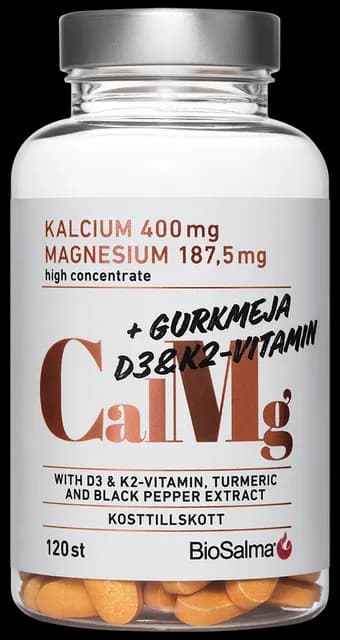 BioSalma Kalcium & Magnesium 120 tabletter