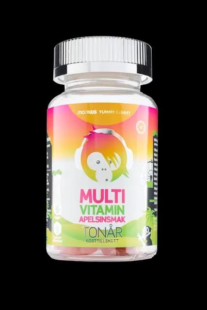 Monkids Multivitamin TONÅR Apelsin 60 tuggtabletter