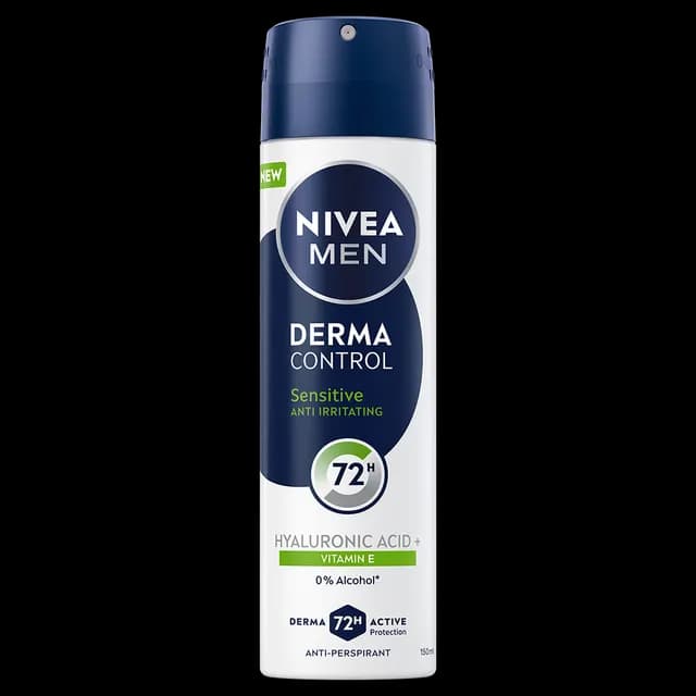 NIVEA MEN Antiperspirant Deo Spray Derma Control Sensitive 150 ml