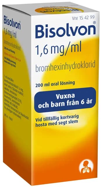 Bisolvon oral lösning 1,6 mg/ml 200 ml