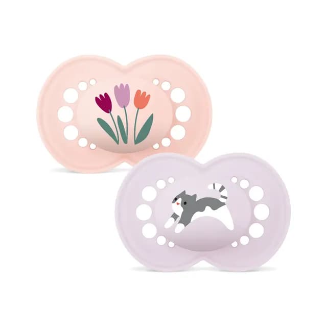 MAM Original Silicone 16-36 mån Pink 2-pack