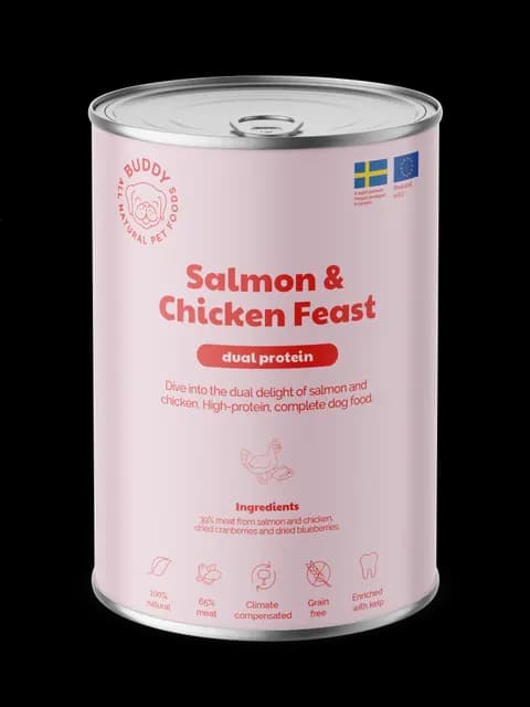 Buddy Salmon & Chicken Feast Våtfoder 400 g