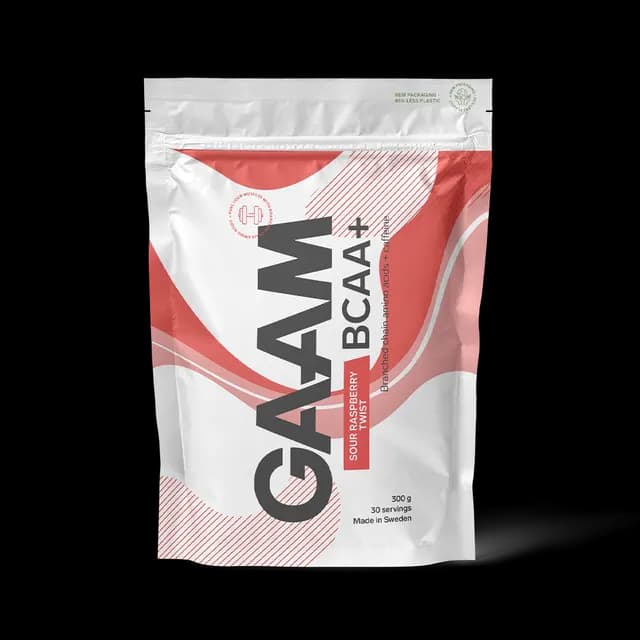 GAAM BCAA + Caffeine Sour Raspberry Twist 300 g