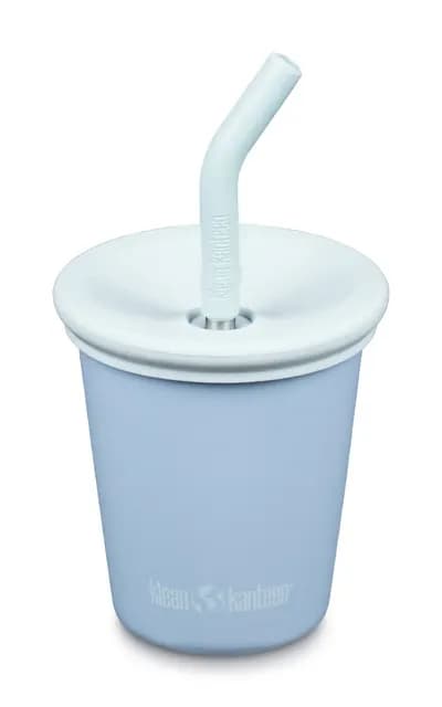 Klean Kanteen Kid Cup Clear Sky w/ Kid Straw Lid 296 ml