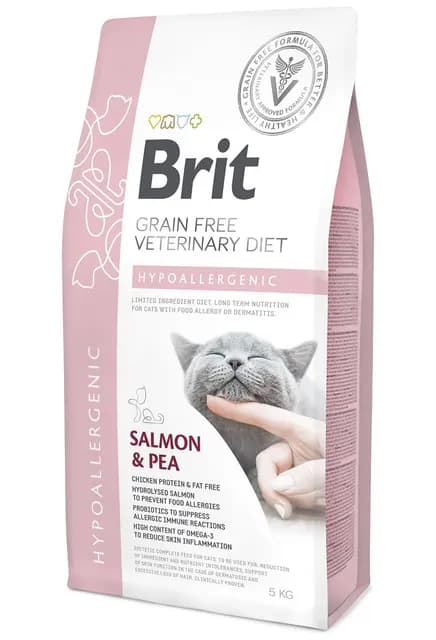 Brit Veterinary Diet Cat Hypoallergenic Grain Free 5 kg