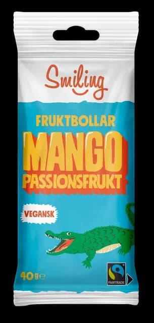 Smiling Fruktbollar Mango/Passionsfrukt 40 g