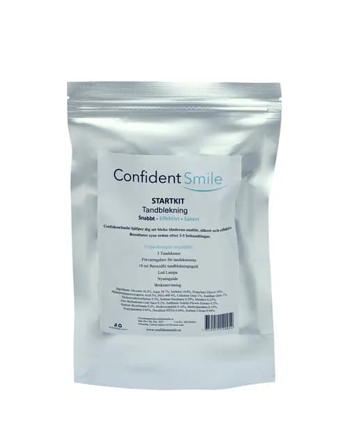 ConfidentSmile Startkit Peroxidfri Tandblekning