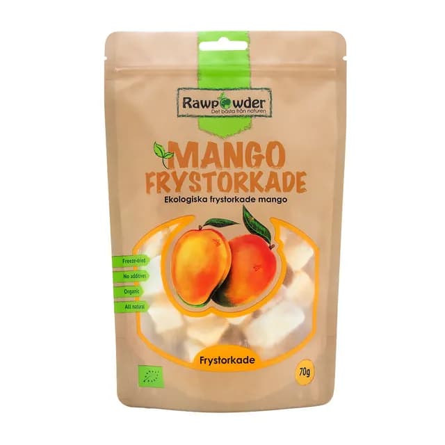 Rawpowder Mango Frystorkade EKO 70 g