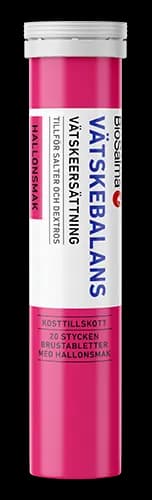 BioSalma Vätskebalans Hallon 20 brustabletter