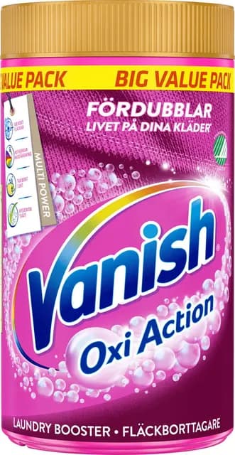 Vanish Pink Laundry Booster Fläckborttagningspulver 1400 g