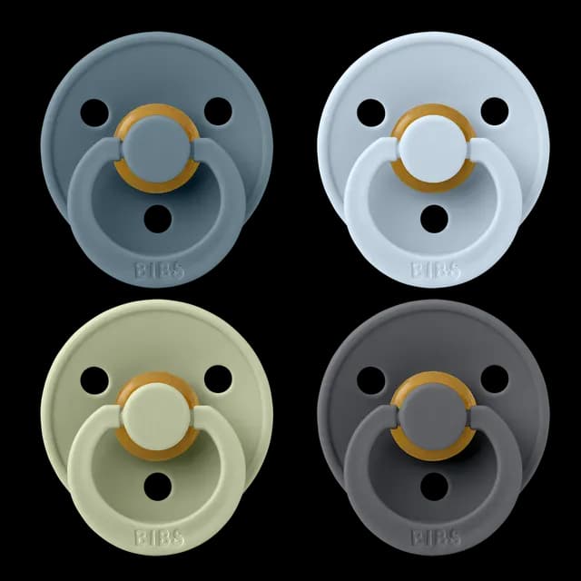 BIBS Colour Latex Size 2 Petrol/Sage/Baby Blue/Iron 4-pack