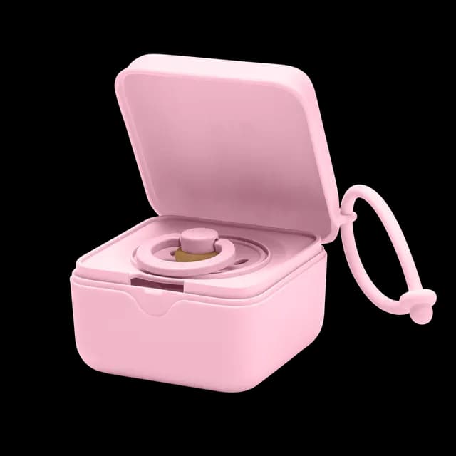 BIBS Pacifier Box Baby Pink